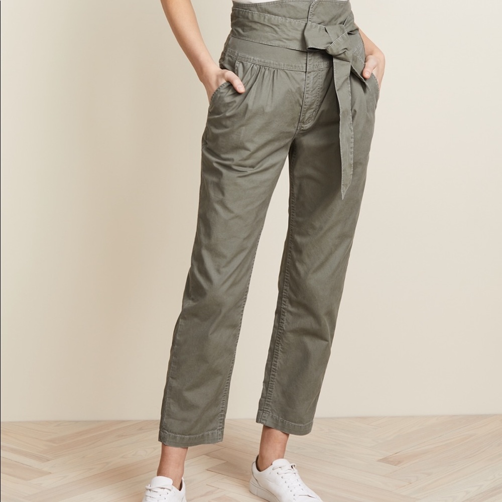 NWT La Vie by Rebecca Taylor green pants - sz 25